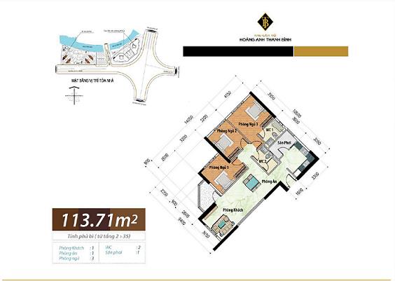 Thiết kế căn hộ 113.71 m2