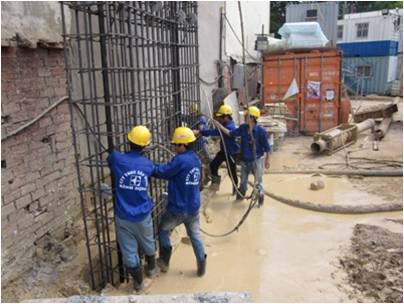 Đã thi công đạt 90% cọc đại trà và tường vây.Đã thi công đạt 90% cọc đại trà và tường vây.