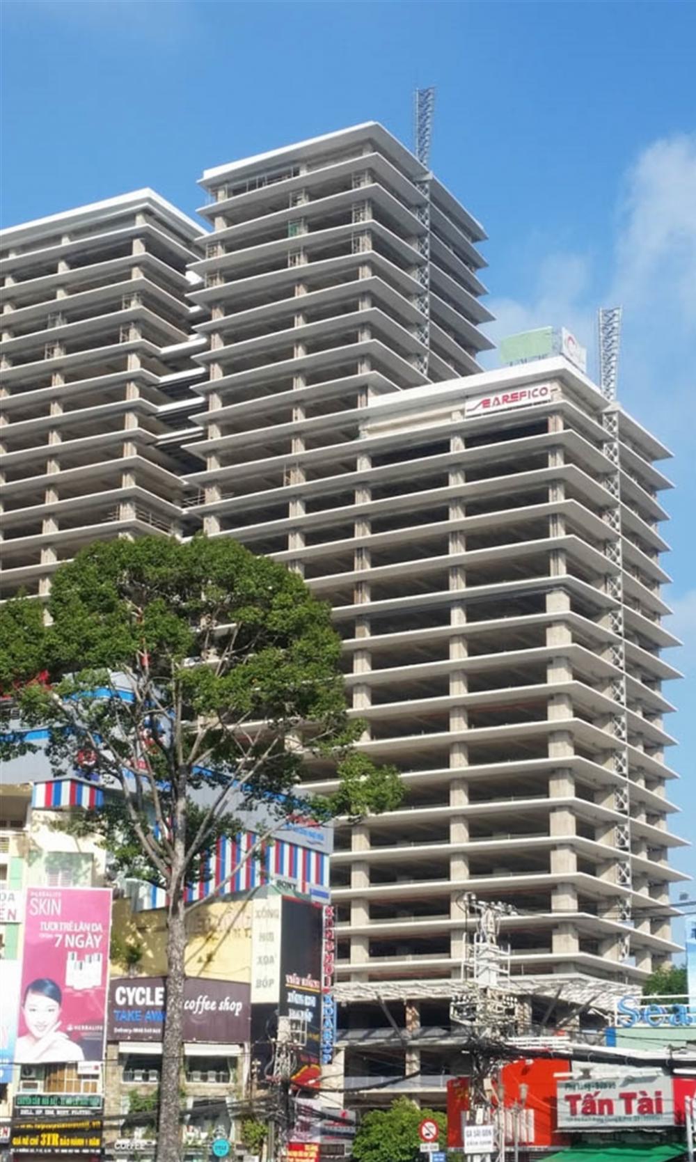 Cả 2 tòa của dự án đều đã được cất nóc