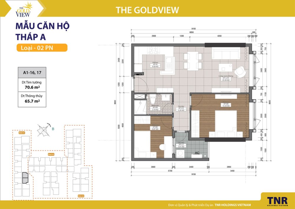 Thiết kế căn hộ 16, 17