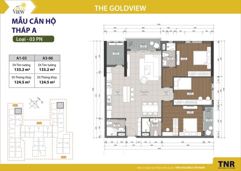 Thiết kế căn hộ 133.2 m2