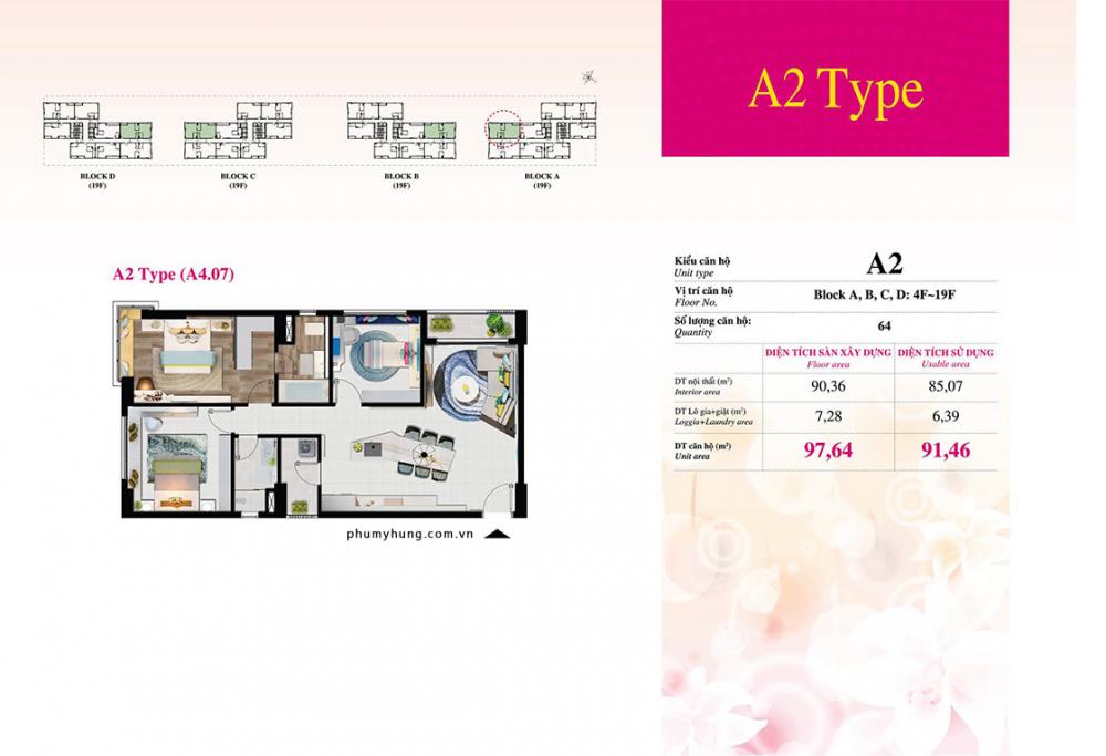 Thiết kế căn hộ loại A2