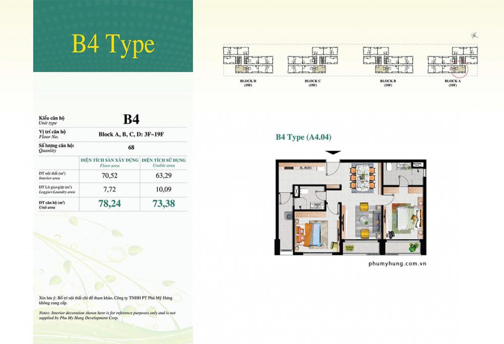 Thiết kế căn hộ loại B4