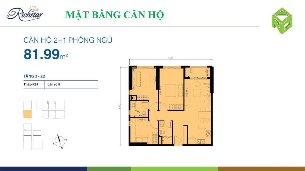 Thiết kế căn hộ 81.99 m2