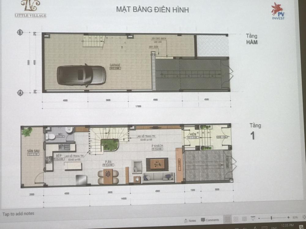 Tầng hầm, tầng 1