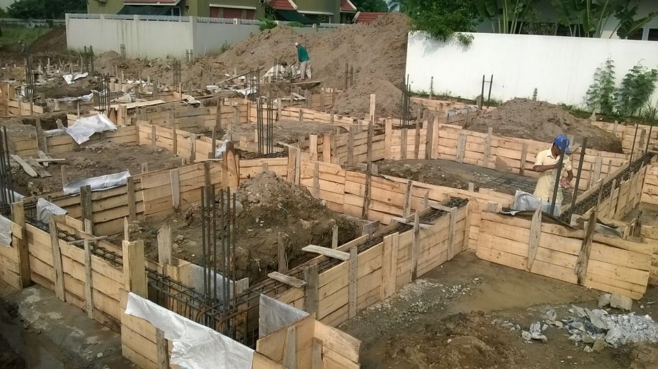 Công trình Biệt thự song lập BD3 đang hình thành