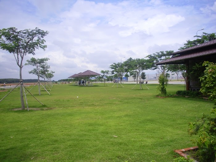 Mảng xanh công viên của dự án