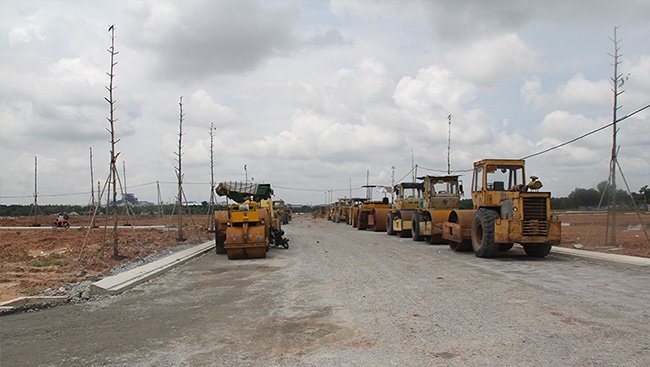 Khu nhà trưng bày sa bàn dự án và đón tiếp khách tham quan đã hoạt động