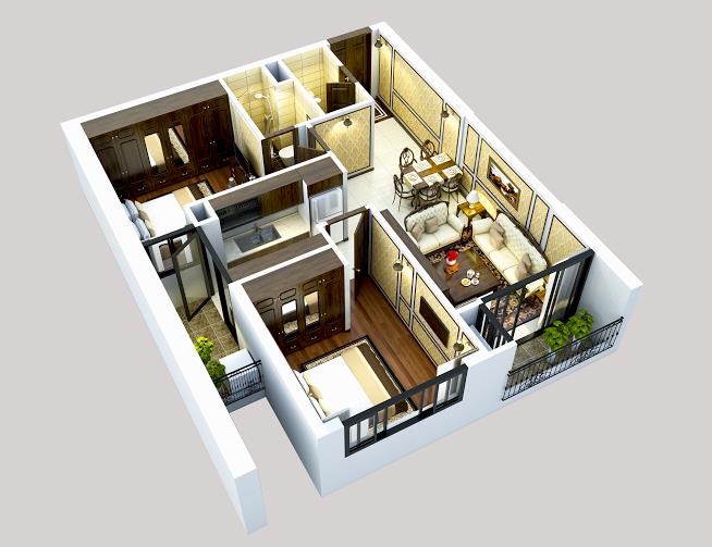 Thiết kế căn hộ D