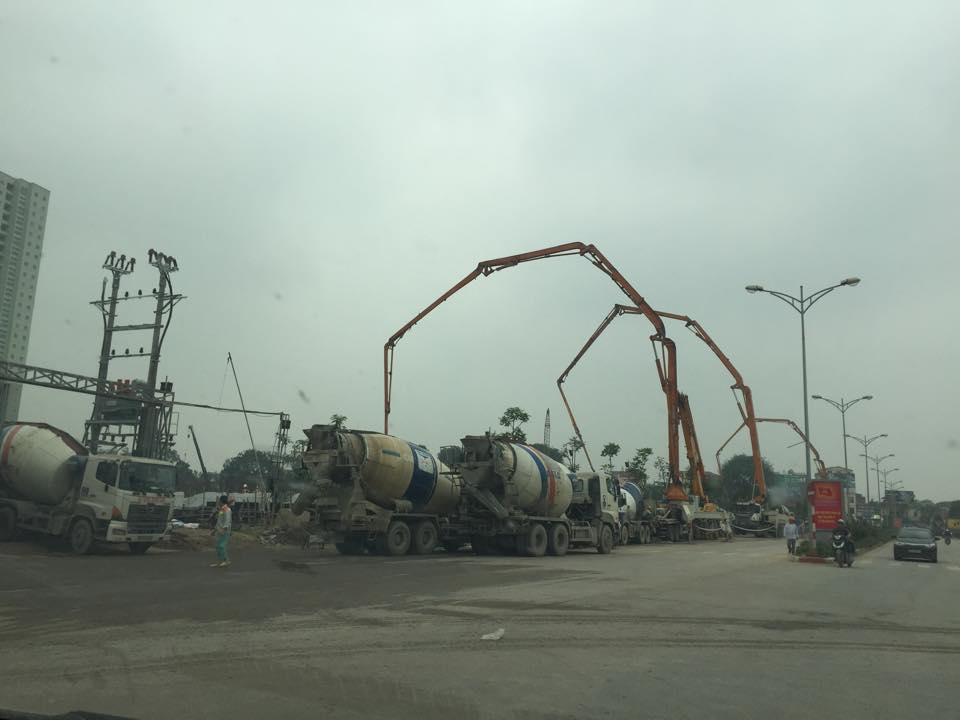 Dự án đang thi công móng