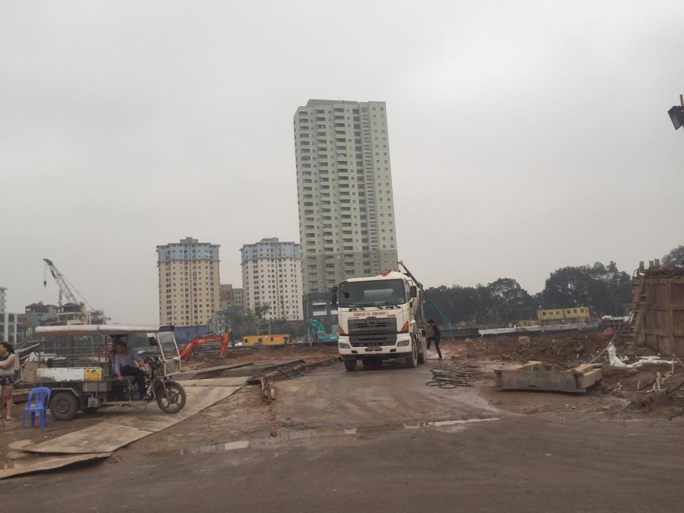 Dự án đang thi công móng