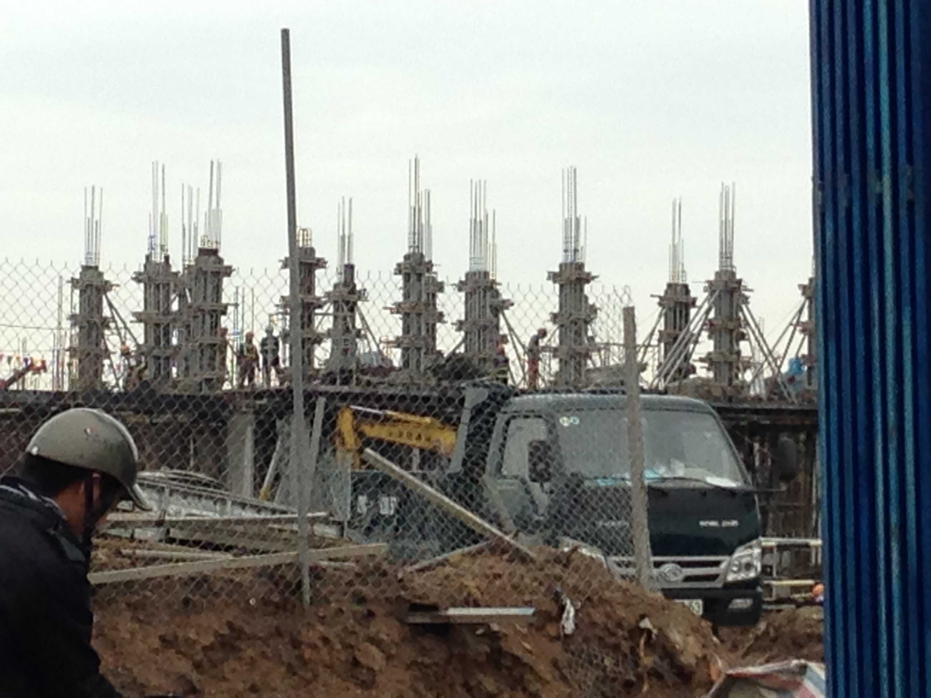 Dự án đang thi công hầm và tầng 1