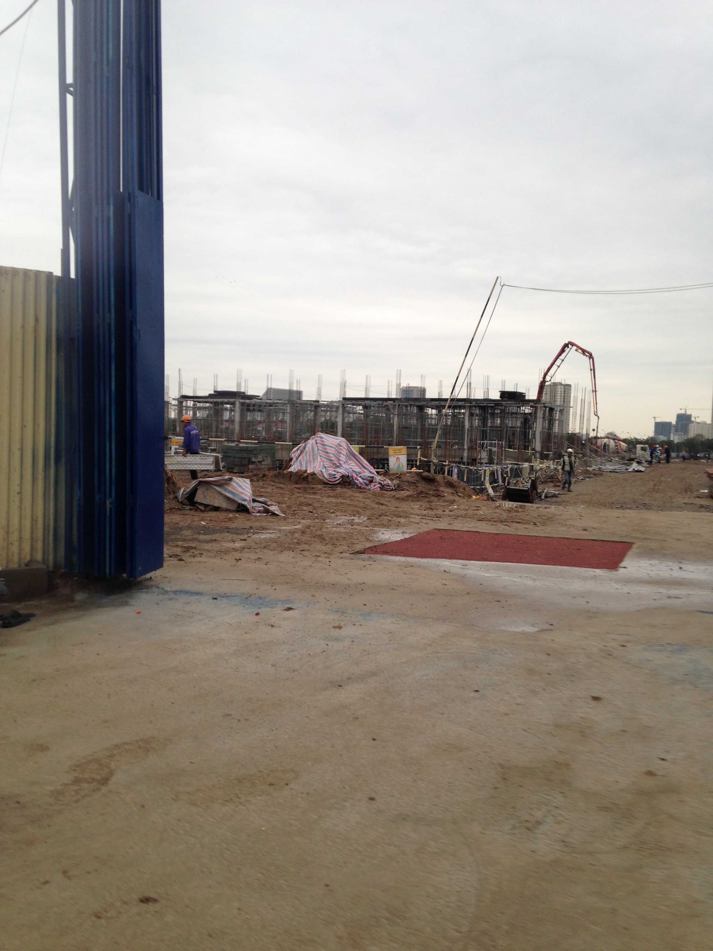 Dự án đang thi công hầm và tầng 1