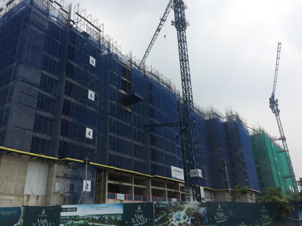 Biệt thự, liền kề, nhà phố thương mại xong thô, 3 tòa chung cư đang xây đến mặt sàn tầng 9 và 10