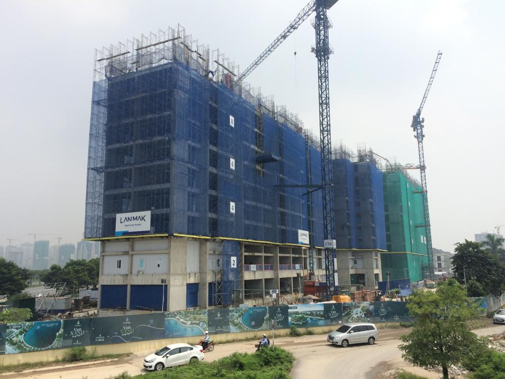 Biệt thự, liền kề, nhà phố thương mại xong thô, 3 tòa chung cư đang xây đến mặt sàn tầng 9 và 10