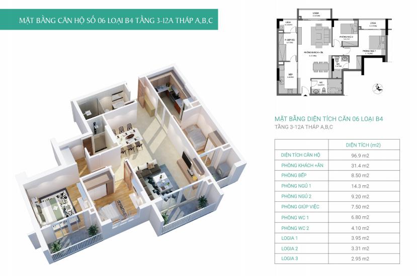 Thiết kế căn hộ B4