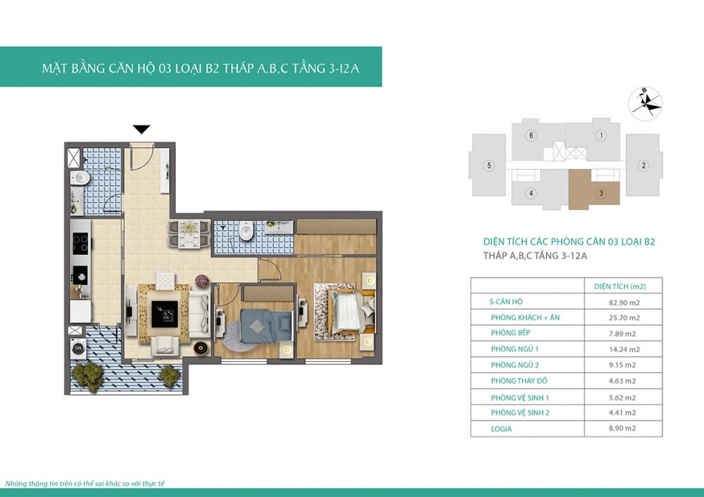 Thiết kế căn hộ B2