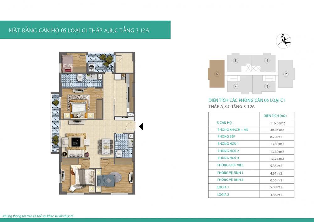 Thiết kế căn hộ C1