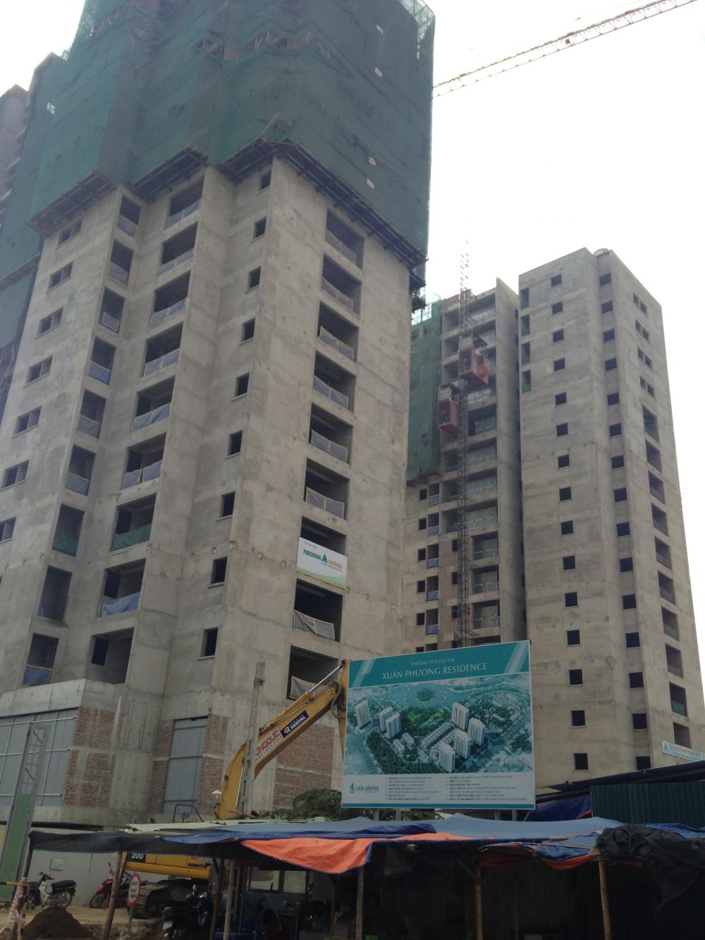 Dự án đã thi công tới mặt sàn tầng 14