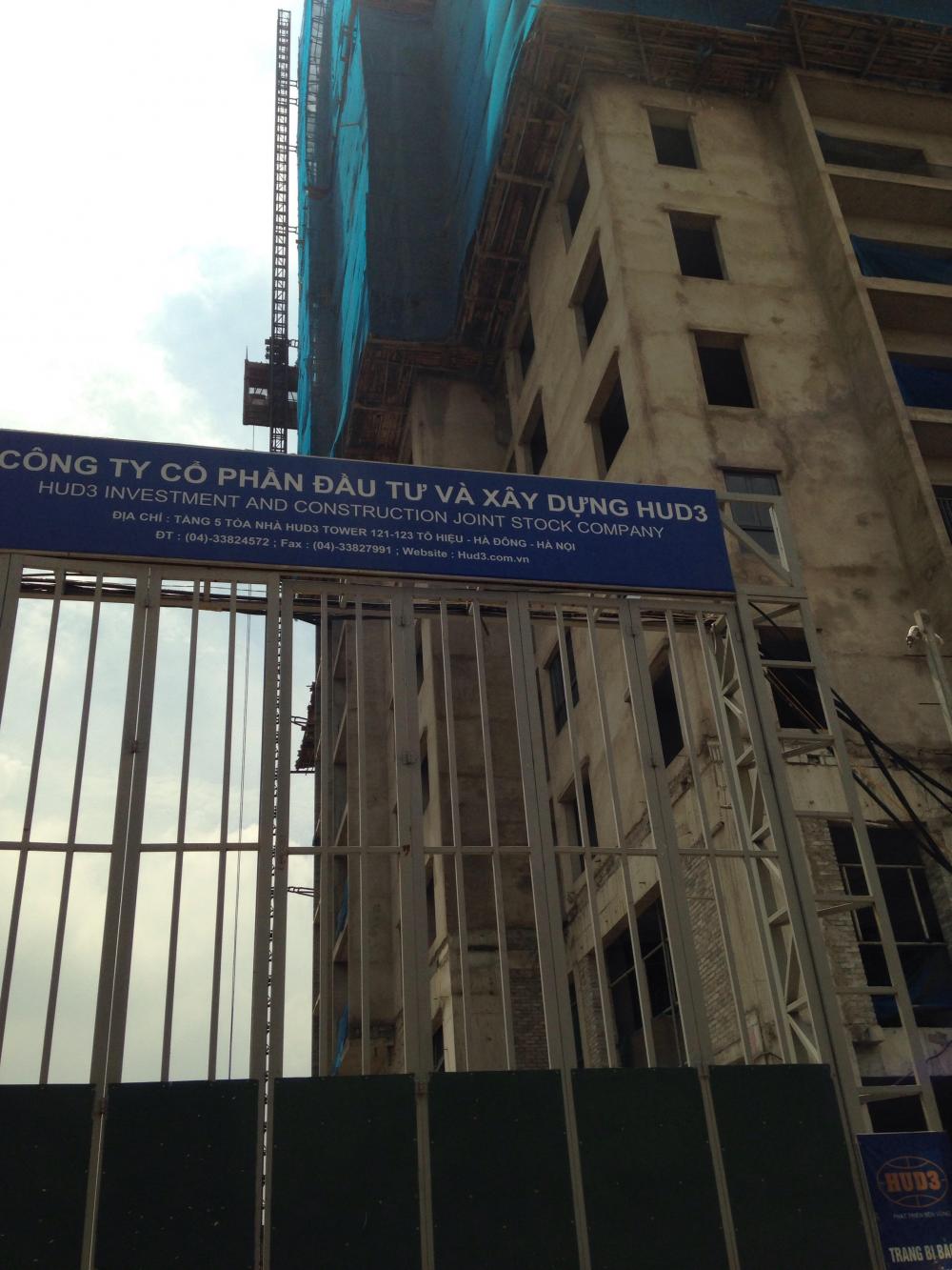 Tòa A, B, C, D đã xây xong thô