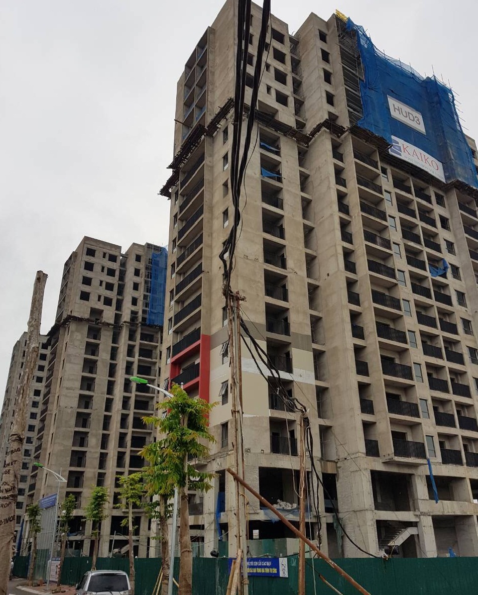 Dự án đã hoàn thiện các tòa E, F và các lô 4, 5, 6, 7; các tòa A, B, C, D đang thi công những hạng mục cuối cùng