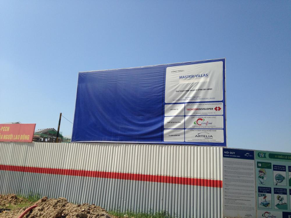 Dự án đang hoàn thiện thô các căn biệt thự, liền kề