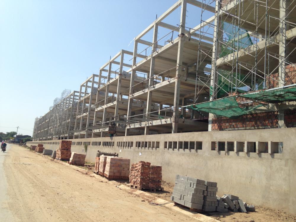 Dự án đang hoàn thiện thô các căn biệt thự, liền kề