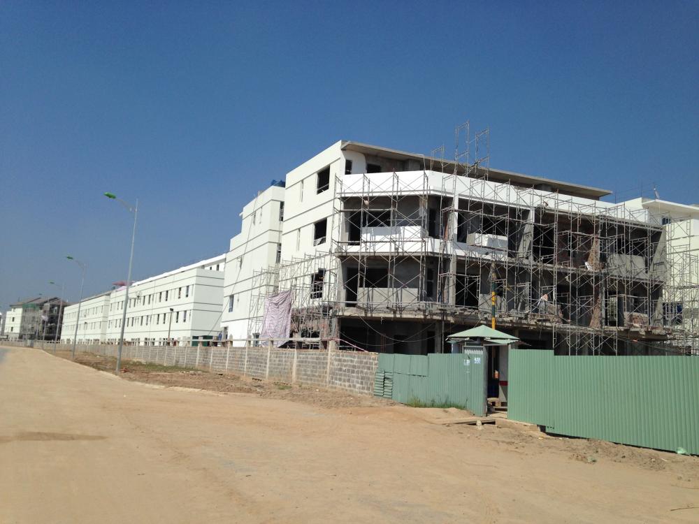 Dự án đang hoàn thiện thô các căn biệt thự, liền kề