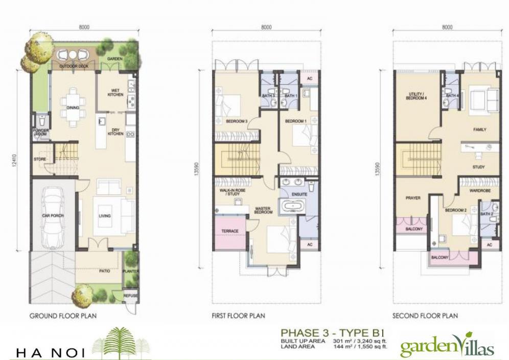 Thiết kế biệt thự B1